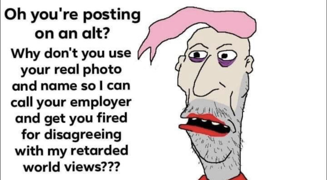 AAragurn's tweet image. I aim to be anonymous bc/ I can’t control mental people reaction - e.g. Covid scolds, people whose default is “get them fired.”

Picture below is relevant. But I feel it is my duty to play this both ways - very high bar for other peoples’ misbehaviour