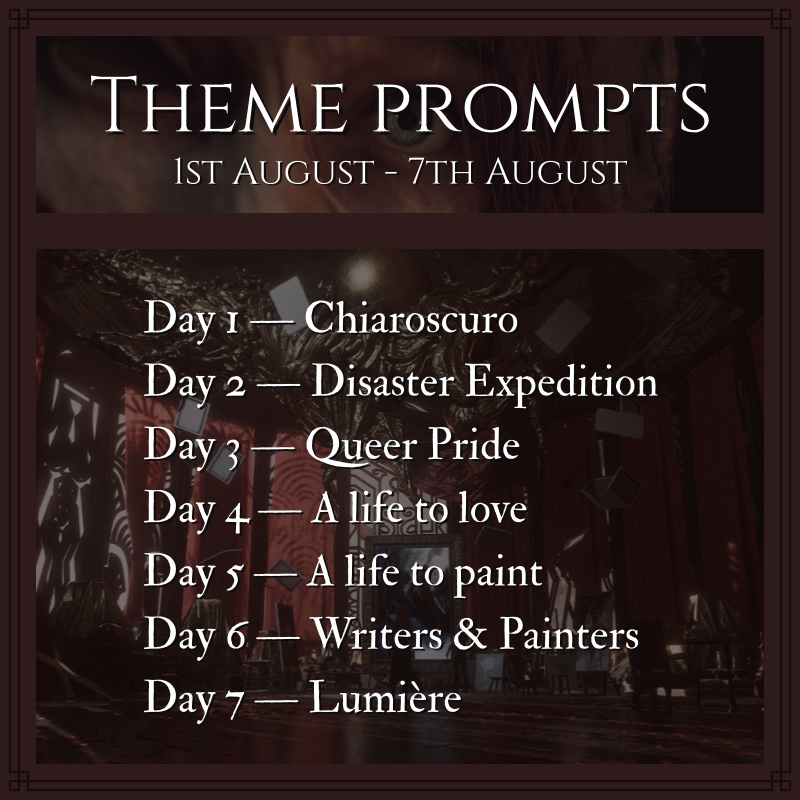 MaelleEvents's tweet photo. The prompts are out! 🥳
The theme prompts provide a more artistic &amp; romantic inspiration for your ships, while the NSFW prompts tempt you to dive into the deep end...
Feel free to mix and match prompts to your heart's content! And, of course, have fun~💕

#MaelleWeek2026 https://t.co/O2cmkWEn8e