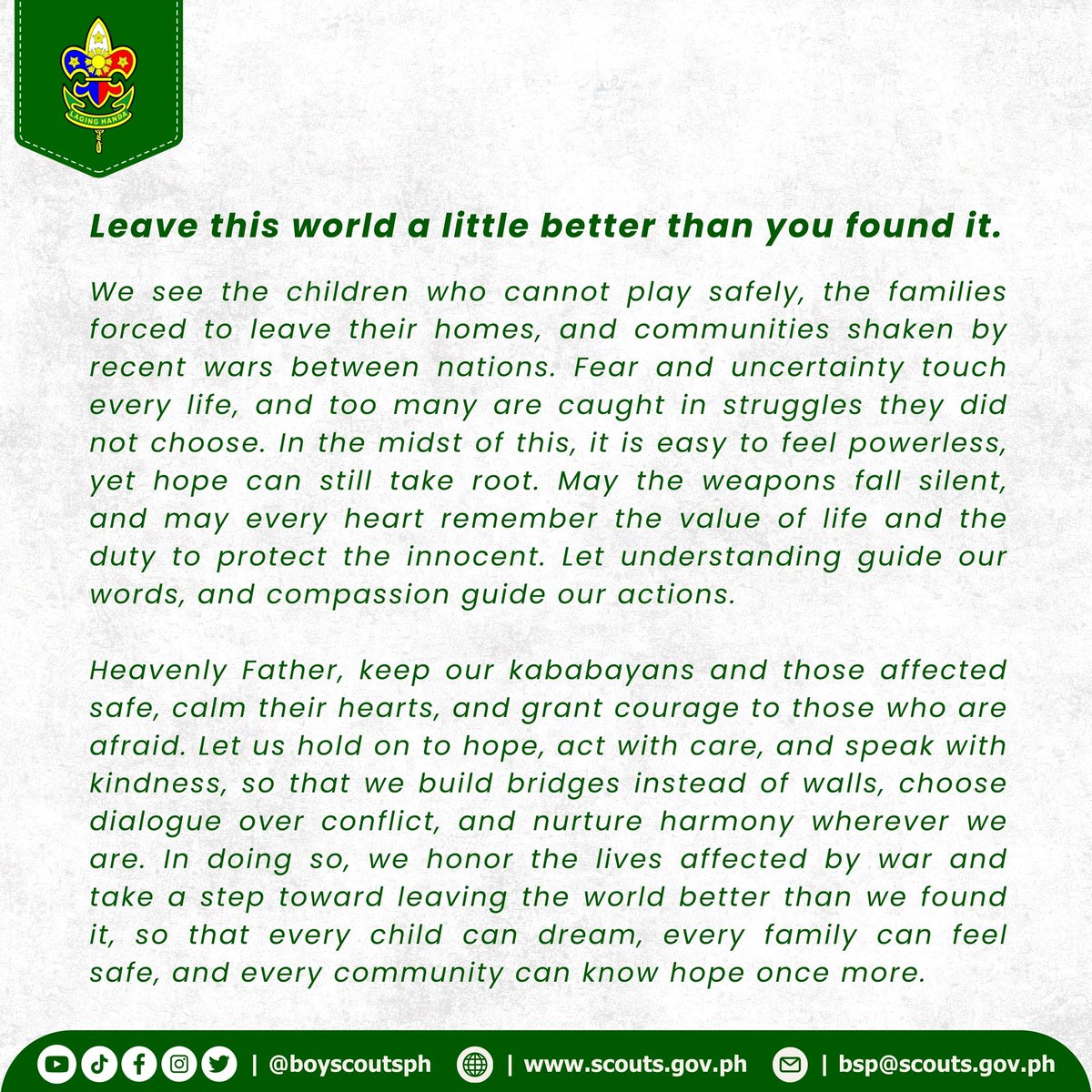 Boy Scouts of the Philippines tweet media