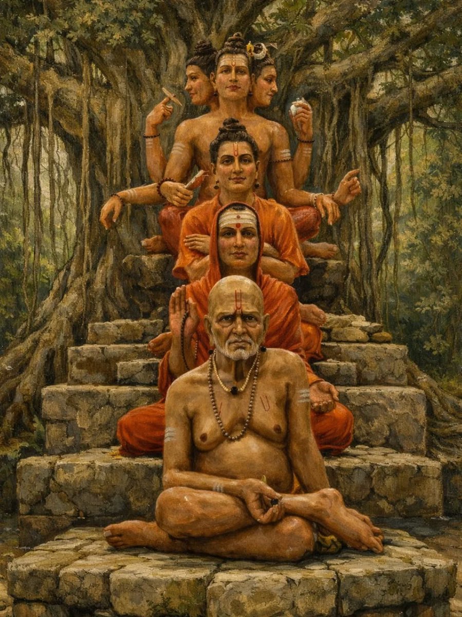 RMADHU1378's tweet photo. Suprabhatam Mitrani ☀️🌼
|| Sreerasthu-Shubhamasthu ||
कर्पूरकान्तिदेहाय ब्रह्ममूर्तिधराय च ।
वेदशास्त्रपरिज्ञाय दत्तात्रेय नमोऽस्तुते ॥
दिगम्बराय दिव्याय दिव्यरूपधराय च ।
सदोदितपरब्रह्म दत्तात्रेय नमोऽस्तुते ॥ 🙏🙏🚩🚩🪔🪔 https://t.co/oLen2HwT3w