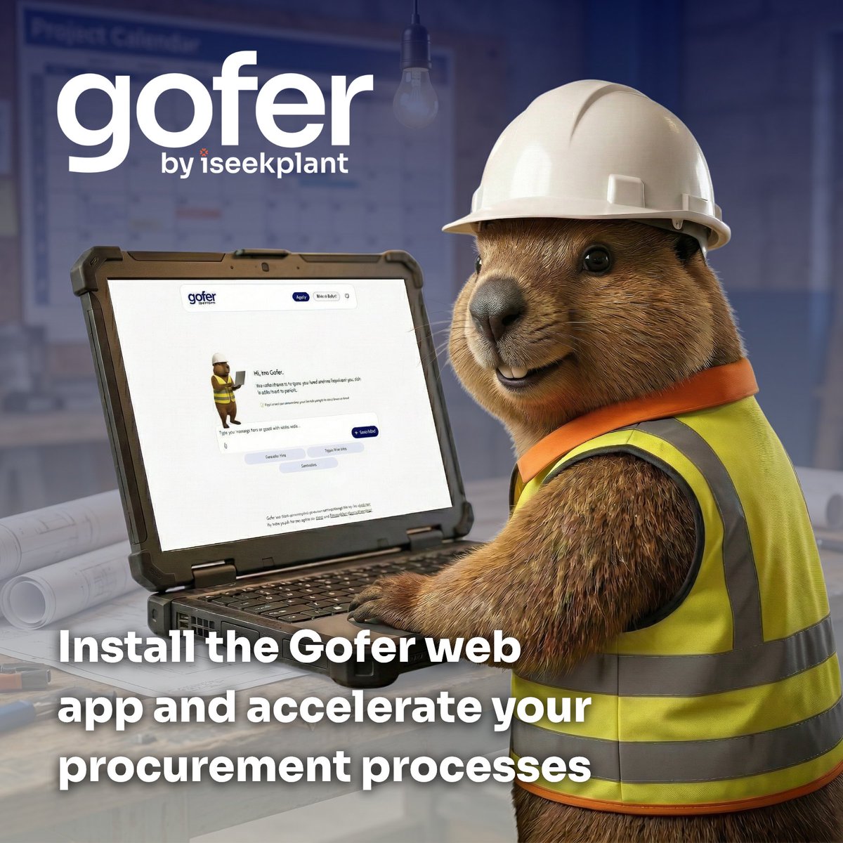 Gofer on your phone. Procurement sorted.

Install the web app as a tile. Enable push notifications. Never miss a supplier response.

No app store. No login friction. Just open hubs.ly/Q048plR40 and install. Free for all Australian construction teams.

Not sure how? Follow