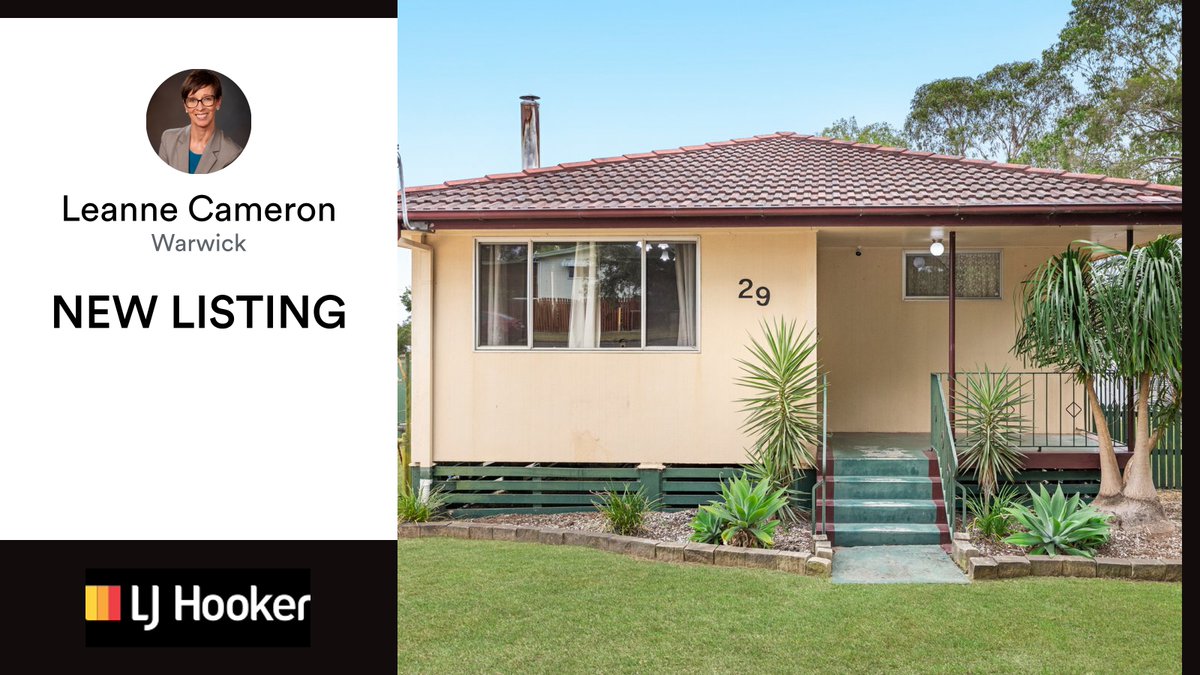 LJCSells's tweet photo. 🛌 3 🛀 1 🚘 2
📍 29 Evans Cres, Warwick, QLD, 4370

My latest listing on RateMyAgent.

https://t.co/2wC9zeVbvY

...
#ratemyagent #realestate #LJ_Hooker__Warwick https://t.co/O5KGzpjRYv