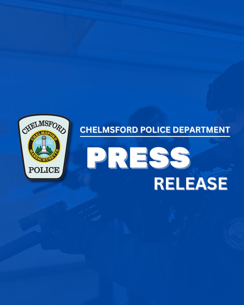 ChelmsfordPD's tweet photo. Chelmsford Police Department Investigating Serious Hit and Run Crash

CHELMSFORD — Chelmsford Police are charging a 37-year-old Clinton man with leaving the scene of a crash that left a pedestrian with serious injuries.

https://t.co/3xUH1S8qtb https://t.co/migPQkbgx7