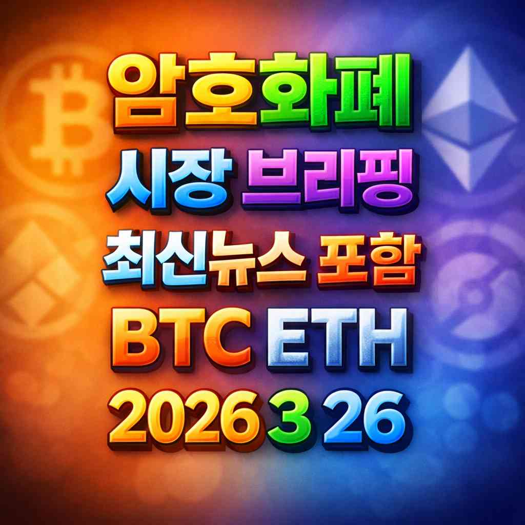 cryptocore01's tweet photo. 암호화폐 시장 브리핑 2026년 3월 26일 - 비트코인 이더리움

2026년 3월 26일 - 전체 시장 개요
오전 9시 1분 기준 전체 암호화폐 시가총액은 2.44조 달러로 전일 2.42조 달러 대비 0.02조 달러, 0.83% 증가했습니다. 3월 23일 2.34조 달러에서 24일 2.42조 달러로 반등한 뒤 25일 보합을 거쳐 26일 다시 소폭 상승한 흐름입니다. 2월 26일 2.35조 달러와 비교하면 약 0.09조 달러 높은 수준으로 한 달 기준 시장 규모는 다소 회복된 상태입니다. 

전체 내용은 아래 댓글 링크를 클릭하세요.
https://t.co/E6B2dd196U

#암호화폐, #비트코인, #이더리움, #암호화폐시장분석, #BTC가격, #ETH가격, #비트코인분석, #이더리움분석, #암호화폐뉴스, #공포탐욕지수, #비트코인도미넌스, #거시경제, #금리정책, #연준의장, #인플레이션, #비트코인트레저리, #RSI, #MACD, #EMA, #피보나치, #암호화폐시장전망