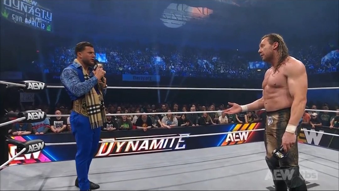 SKWrestling_'s tweet photo. The Devil vs The God 🔥
#AEWDynamite https://t.co/PK6E91agMp