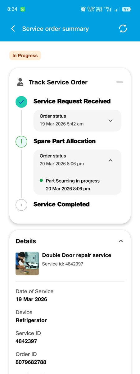 kubendraks's tweet photo. @RelianceResQ @RelianceDigital @_MukeshAmbani  
Subject: Urgent: Complaint regarding pending Fridge Repair - Service ID 4842397 https://t.co/esvbYinw2c