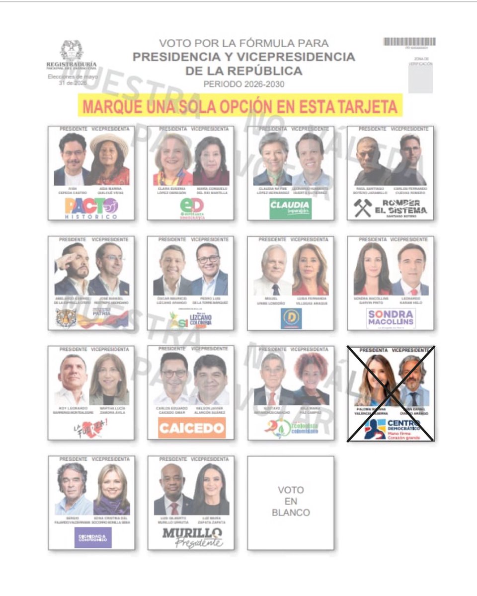 Súmate a la campaña de los distintos y ayudemos para que más ciudadanos se convenzan más de votar por la mejor dupla a la presidencia. 
<a href="/PalomaValenciaL/">Paloma Valencia L</a> y <a href="/JDOviedoAr/">Juan Daniel Oviedo</a> 🕊️⚡