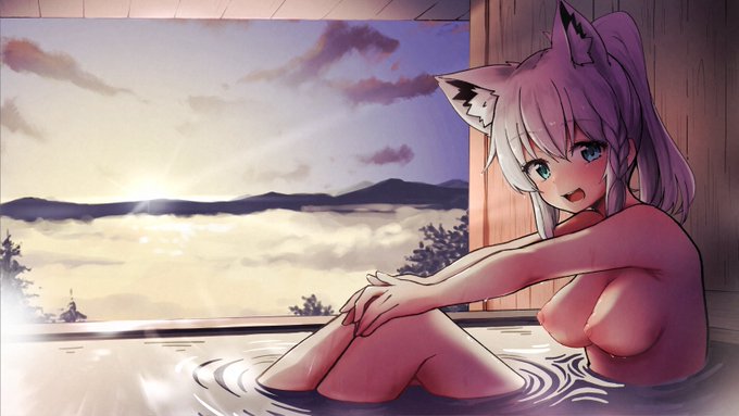 風呂の日
以前の絵に加筆しました。 