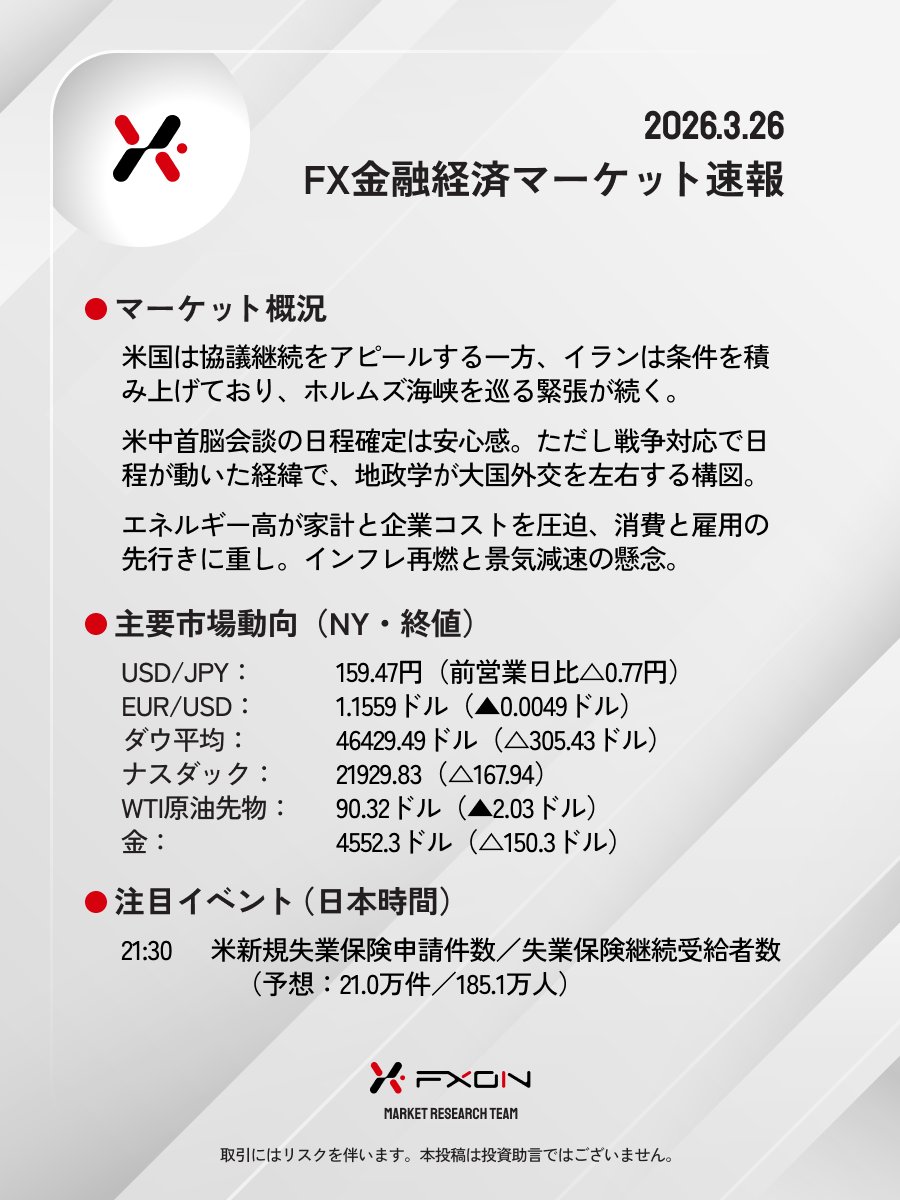 FXON 公式 tweet media