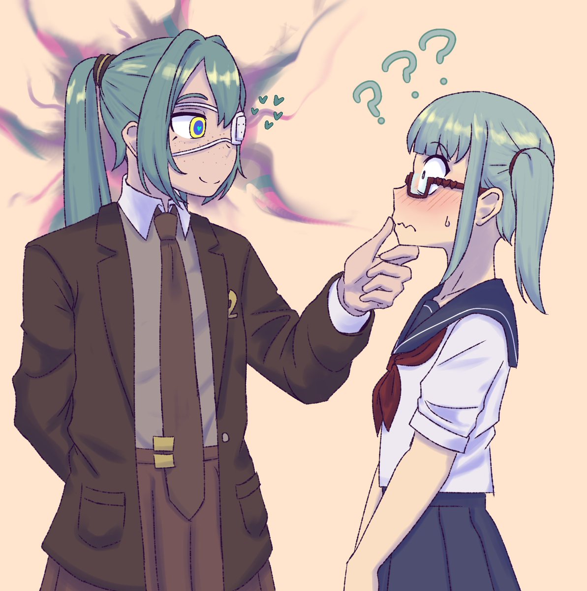 pumpkinton's tweet photo. Is she checking her out or... What even are they? https://t.co/wgrqVIBjvd