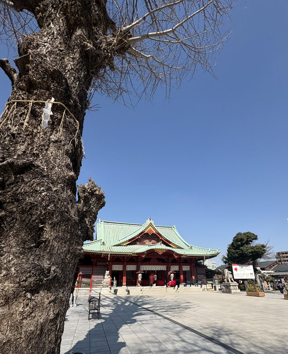 先日、人様に会う前に神田明神を参拝させてもらった。前に近くを歩いた時は夕方だったので改めて。
天気良かったから、天を仰ぎ見て、ベンチでまったりしてみた。
この日の縁が良縁になれば良いなぁ、と思う。