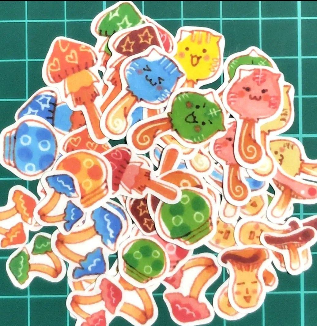 setohazukicom's tweet photo. きのこノコノコげんきのこ♪
手描きイラストシール販売中です。
https://t.co/3UIlz8j7Zk
#ハンドメイド #貼り活
#絵描きさんと繋がりたい https://t.co/r1RzRfP6zO