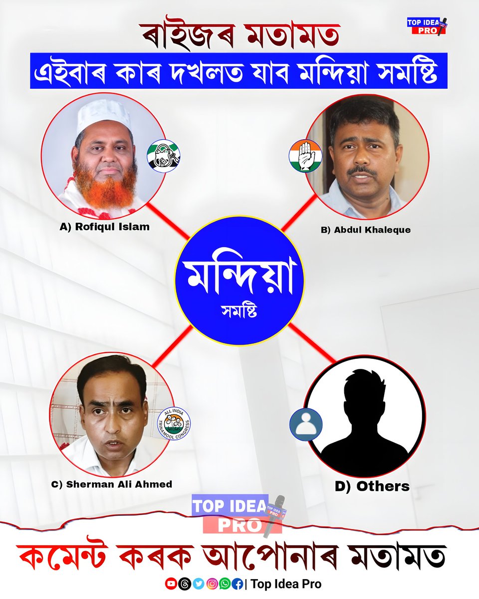 topideapro's tweet photo. কমেন্ট কৰক আপোনাৰ মতামত #Mandia https://t.co/1t6uzGsPrC
