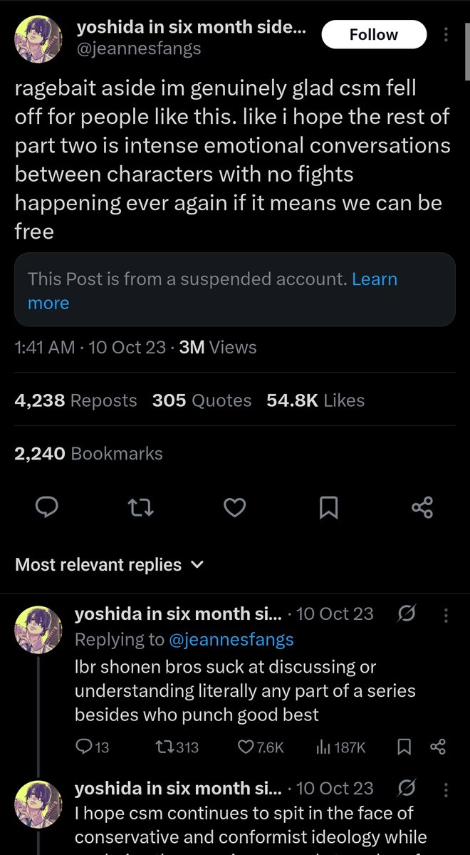 Post by sj on X: but-t