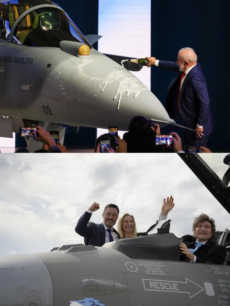 nicoparera's tweet photo. Hay comparaciones que dicen todo.

Un país presenta un caza supersónico desarrollado por su industria.
Otro celebra la compra de aviones con más de 40 años.

No es técnica, es rumbo.

Invertir en desarrollo y capacidades propias…
o resolver el presente con la resaca del mundo. https://t.co/EBZlw0UuiB