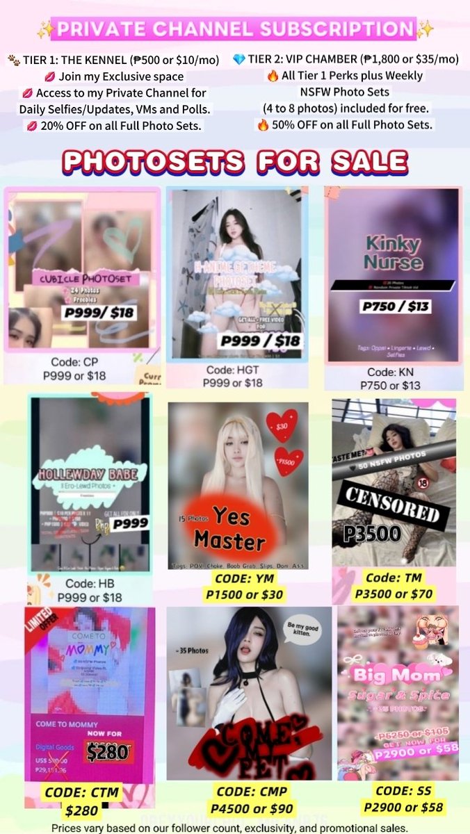 Available sets now~ dm me on tg 💋
TG User ID: t.me/milfusonica

Or email 💌 :
Contactsonica@gmail.com

#NSFW #Photoset #sale #commission