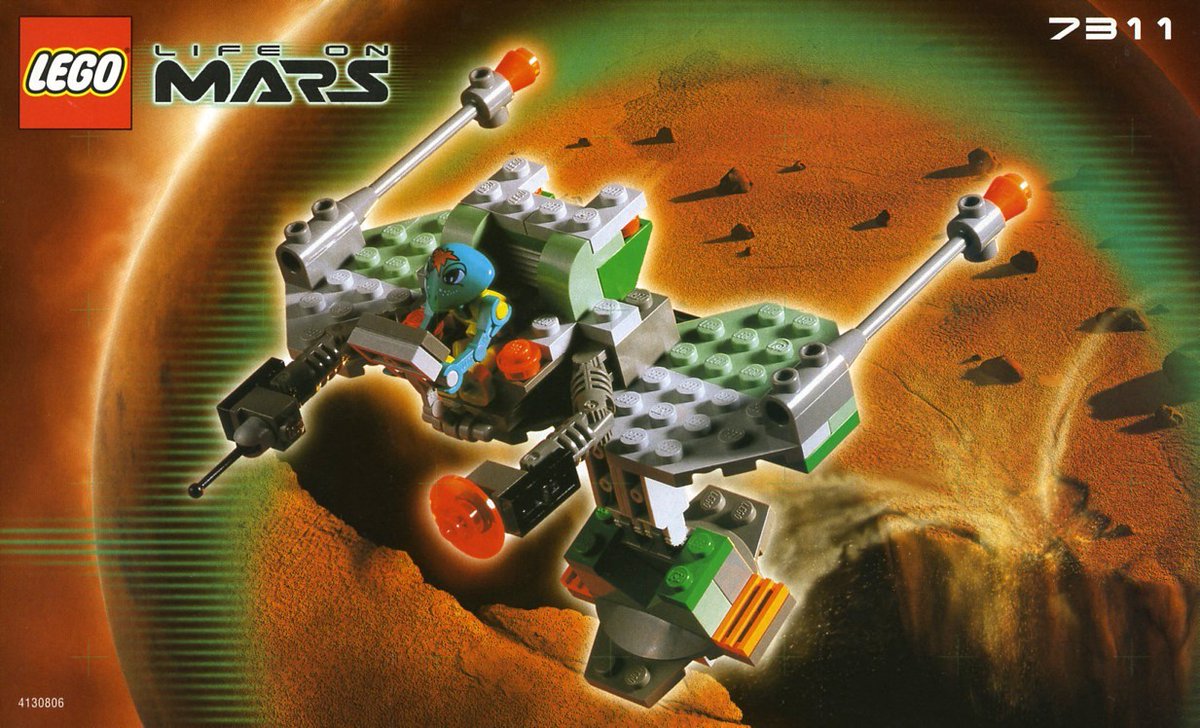 blocksmagazine's tweet image. 7311 Red Planet Cruiser from 2001 put a bounce in many a kids' steps ... not DESPITE its wacky build, but because of it. This one-legged mech could hop short distances or fly - perfect for surveying Mars. More #retroLEGO throwbacks at BlocksMag.com!

#LEGO #LEGOSpace