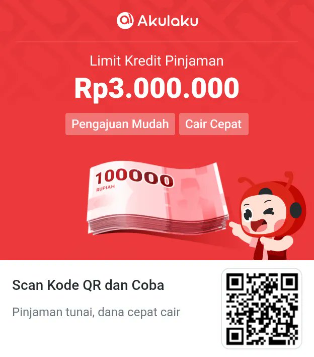 EiGutz's tweet photo. Klik link,
dan dapatkan limit kredit "Pinjaman"! Pengajuan gampang, proses verifikasi cepat, limit kredit hingga Rp3.000.000. Buruan pinjam!!
https://t.co/IIBTYXMkLS https://t.co/e1JCXLzzeC