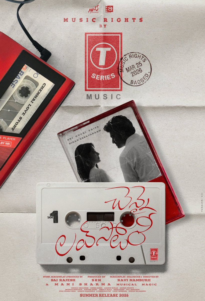 Harinani_'s tweet image. SKN &amp;amp; Sai Rajesh reunite after the blockbuster #Baby 🔥
Kiran Abbavaram returns post #KRamp 💥

#ChennaiLoveStory has a solid combo + Mani Sharma …. hoping for a strong comeback from the Mani God!

Music rights already sold for big numbers