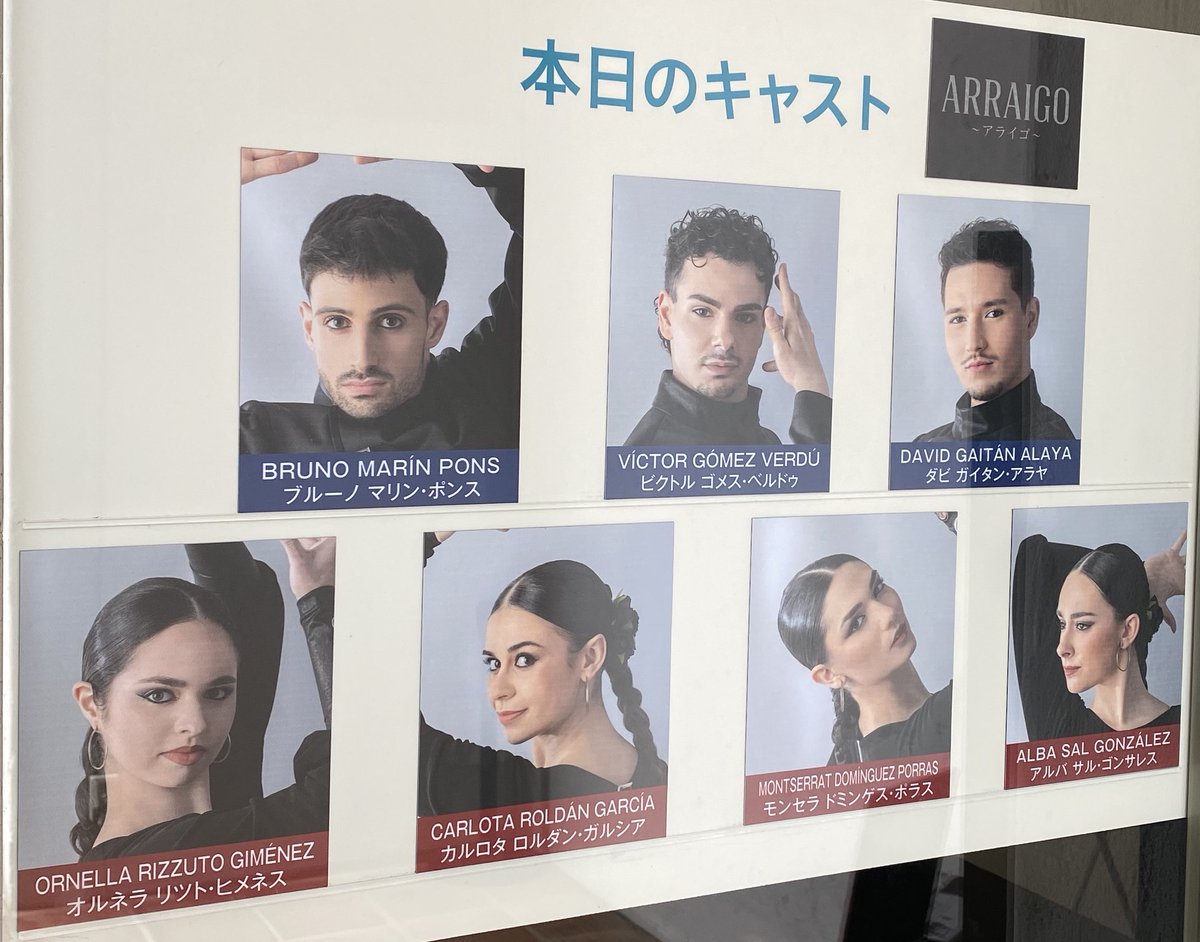 本日のキャスト