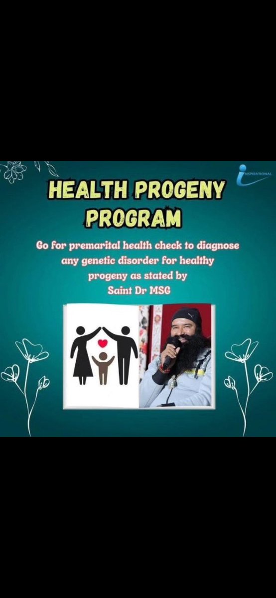 SSinghbabb49168's tweet photo. अनुवांशिक बीमारियों से आने वाली संतान को बचाने के लिए Saint Gurmeet Ram Rahim Ji के मार्गदर्शन में डेरा सच्चा सौदा में एक जागरूकता कार्यक्रम चलाया जा रहा,जिसमे युवाओं को विवाह से पहले #CompatibilityTest कराने और #ThingsToCheckForMarriage को समझने के लिए प्रेरित किया जाता है। https://t.co/f7TlsbtS9A