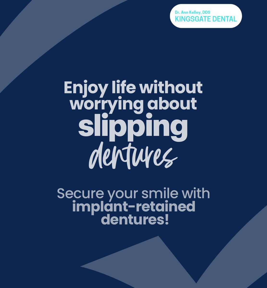 KingsgateWA's tweet photo. Implant-retained dentures use small screws to secure the dentures, preventing slipping and providing much greater stability. Enjoy the freedom of implant-retained dentures.
.
.
.
https://t.co/n0qlhKlJss
(425) 385-0080
.
.
.
#implantdentures #dentalimplants #dentures #kirkland #WA https://t.co/kfYPsucWwa