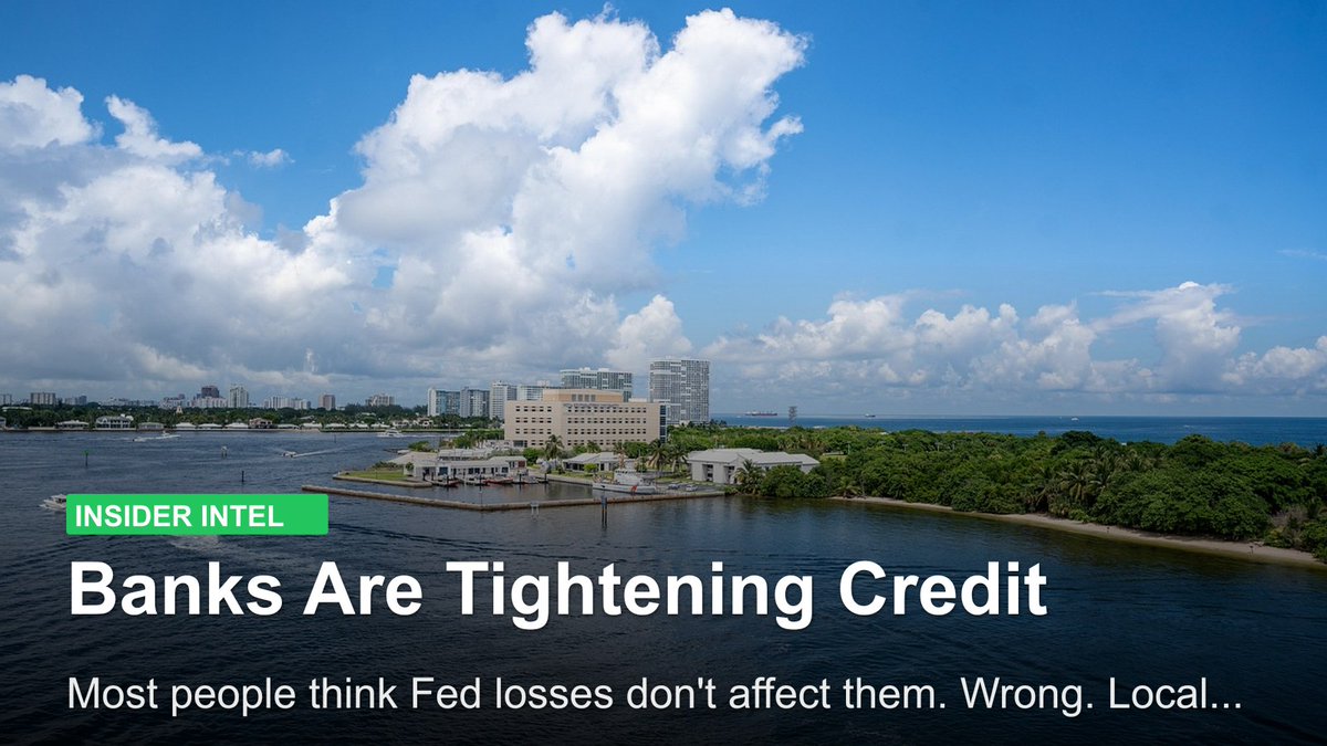 darekhomel's tweet photo. The Federal Reserve just posted an 18.7 billion dollar loss - their third straight year in the red.. Fort Lauderdale buyers are feeling the squeeze with tighter lending standards and longer approval times. Banks are requiring bi...

 💰 

This isn't just Wall Street drama https://t.co/fRPfxNofAR