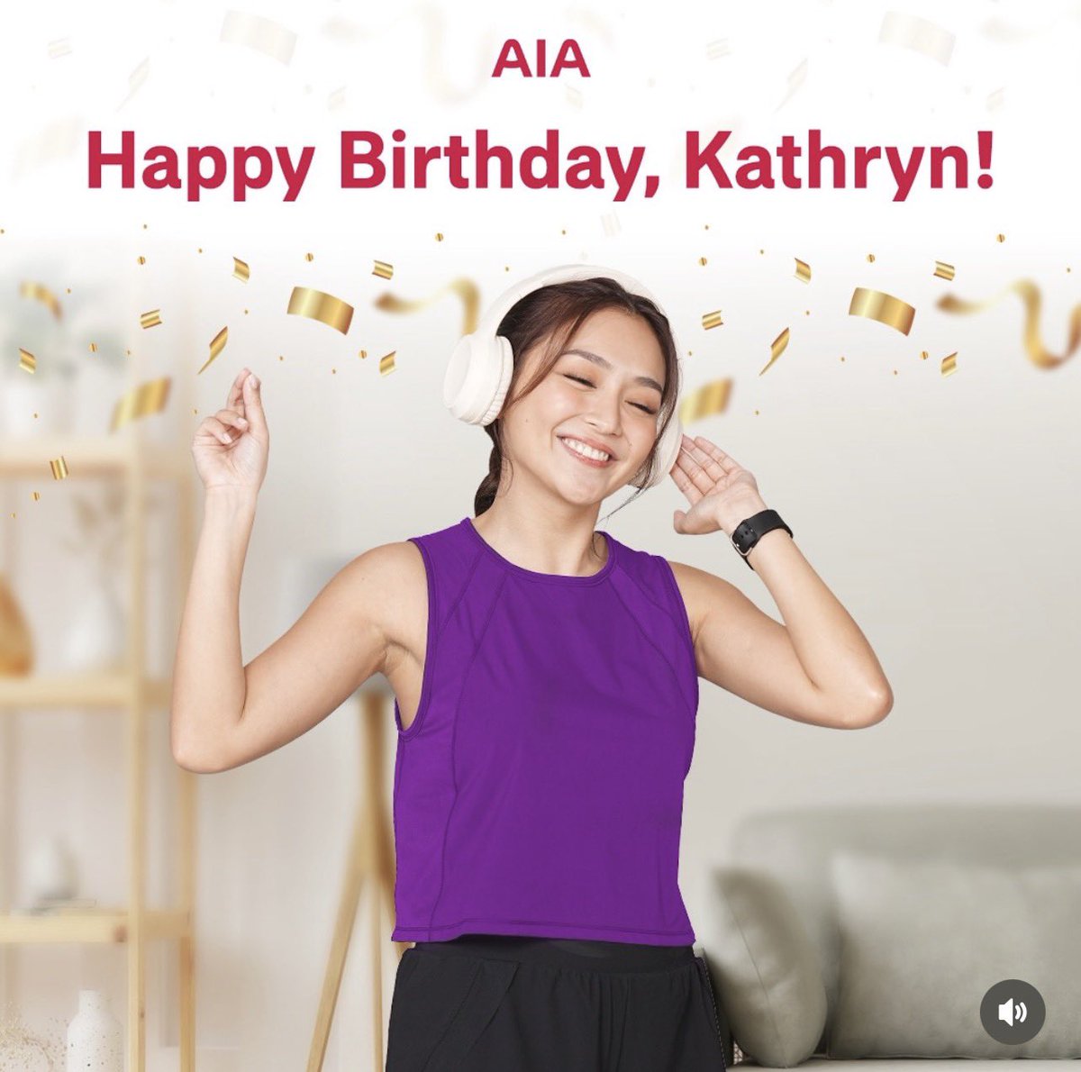 OfficialKBB's tweet photo. Birthday greetings from the AIA Philippines and Conzace! 🤍 @bernardokath 

QUEEN KATHirty MAGICAL YEARS #KathrynBlessedAt30 https://t.co/RipCgKsL0r