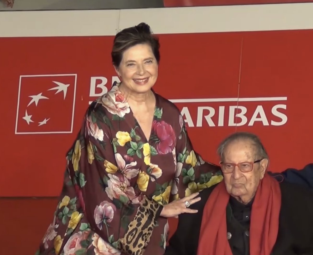 CultEpics's tweet photo. Happy 93th birthday to Tinto Brass! With Isabelle Rossellini half year ago, of who's father Roberto he was an assistant in editing. https://t.co/ISEZfF7k7C