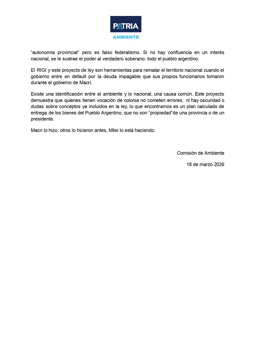 Instituto PATRIA tweet media