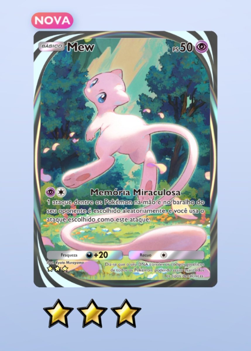 Murilo_BR_'s tweet photo. Mew #PokemonTCGPocket https://t.co/ipMGTSRjhY
