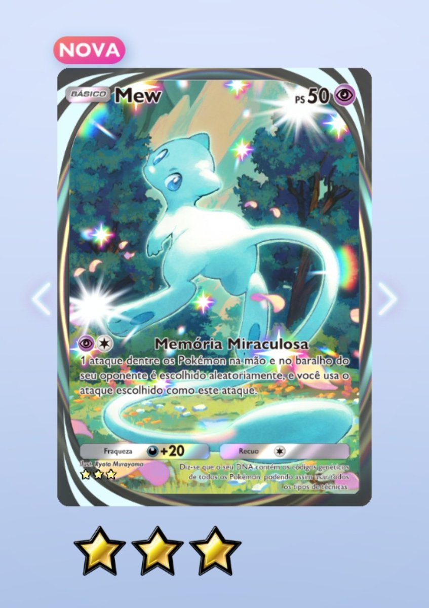 Murilo_BR_'s tweet photo. Mew #PokemonTCGPocket https://t.co/ipMGTSRjhY