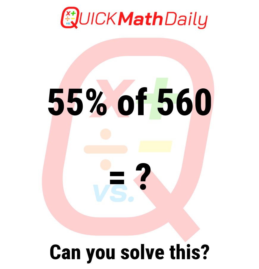 QuickMathDaily's tweet image. Quick math workout! Can you get this one right? ⚡

#QuickMathDaily #LogicPuzzle #Mathematics #Education #MathSkills #MathProblem #StemEducation #BrainTraining