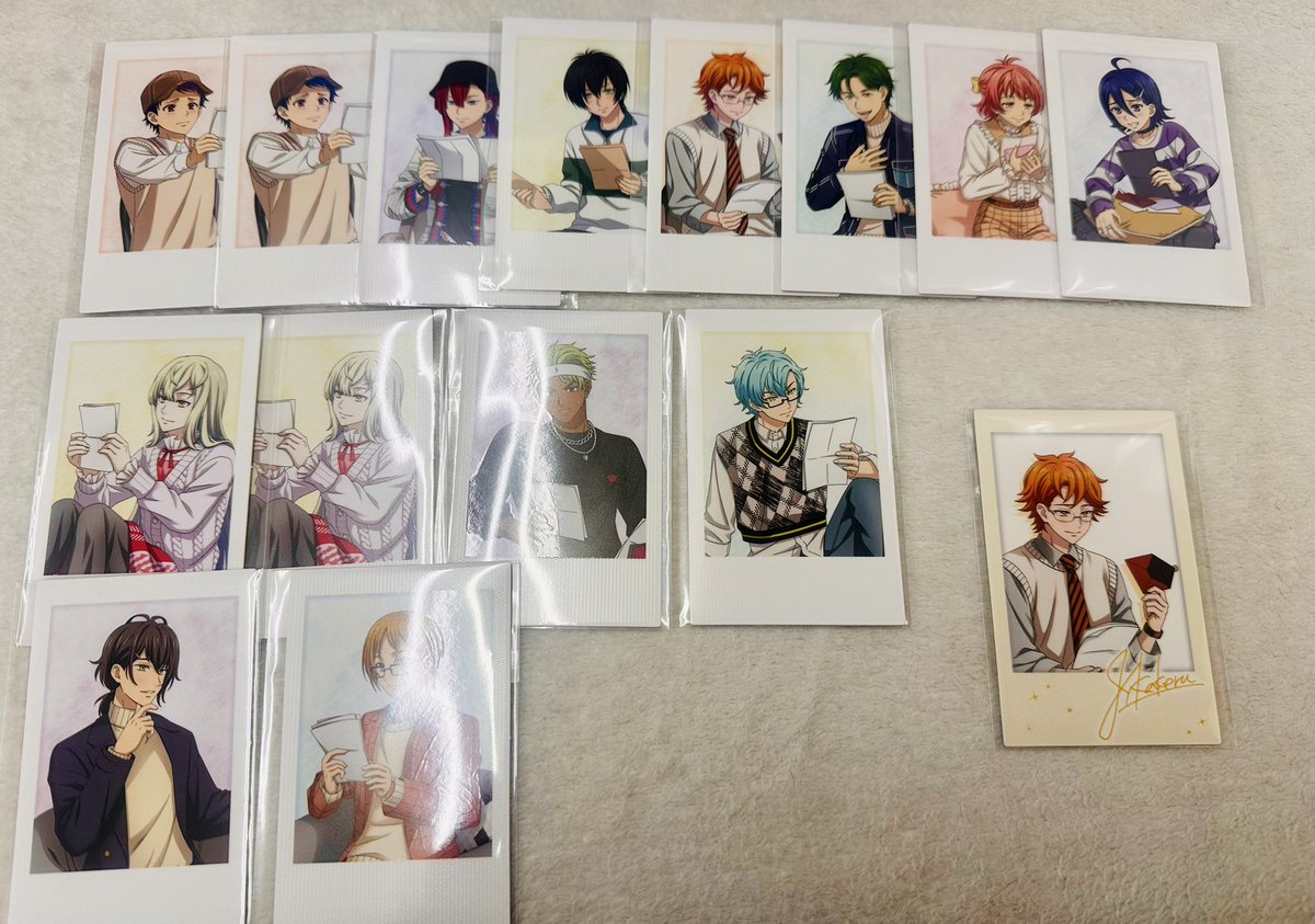 kuro_ponz_'s tweet photo. KING OF PRISM 10周年展 キンプリ展 交換 譲渡 入場特典 購入特典 プリパシャ クリアしおり クリアカード ポラショ

譲✧
コウジ/ヒロ/シン/ユキノジョウ/タイガ/カケル/ミナト/レオ/ユウ/ルヰ/ジョージ/アレク

求✦
同異種カヅキor定価
R↔R同士

28,29現地手渡し/郵送
お気軽にお声掛けください https://t.co/4BQ485EPbg