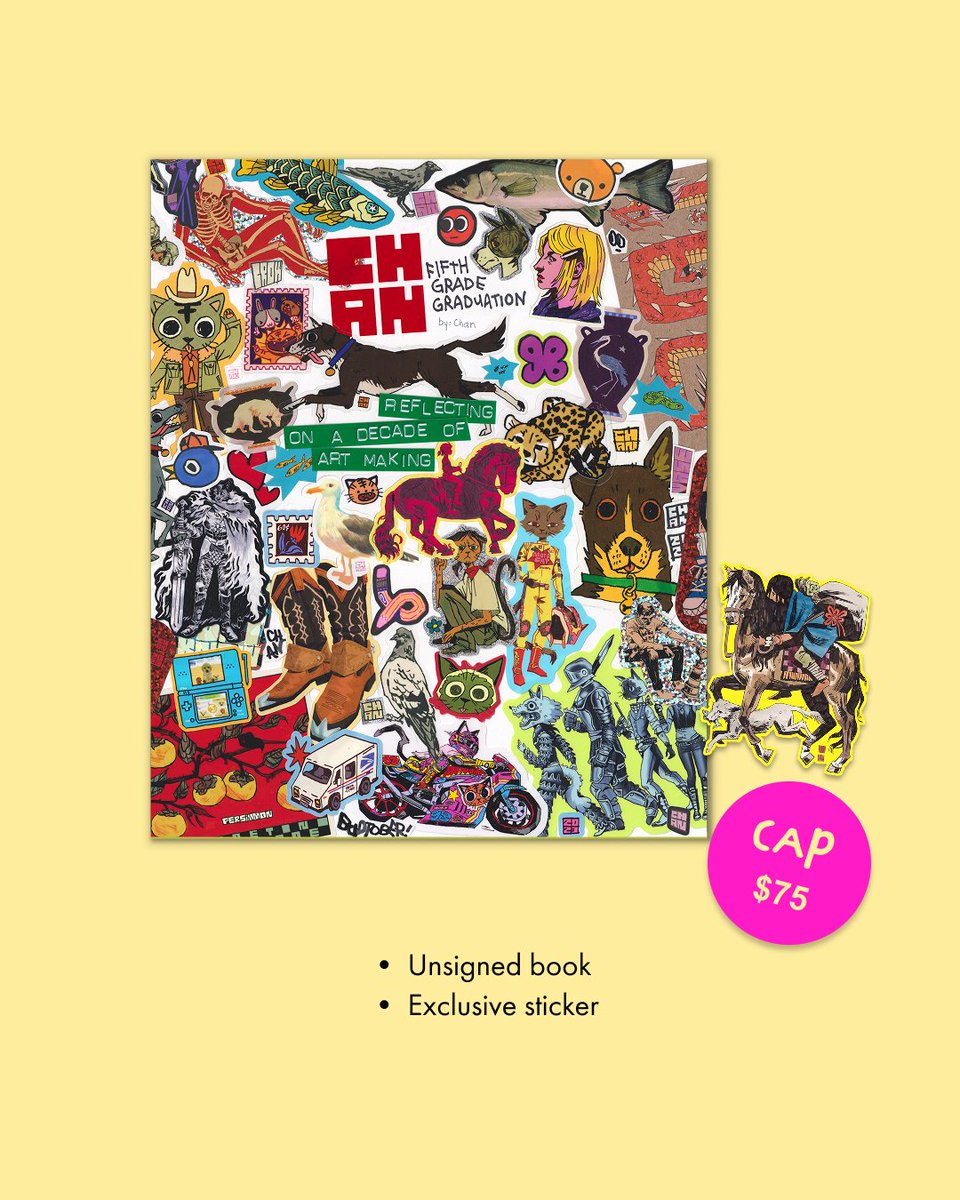 gallerynucleus's tweet image. 🎓 Fifth Grade Graduation is here — a 252-page artbook spanning 9 years of work, packed with fan favorites AND brand-new exclusive content.

Pre-order now! Link below 🎨📖 
gallerynucleus.com/page/2183
#FifthGradeGraduation #ArtBook #Crowdfunding