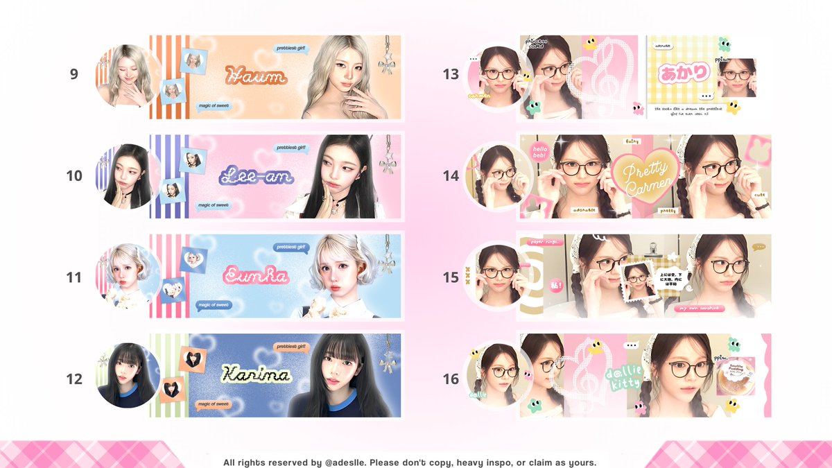 ❛ Adelle! layout  tweet media