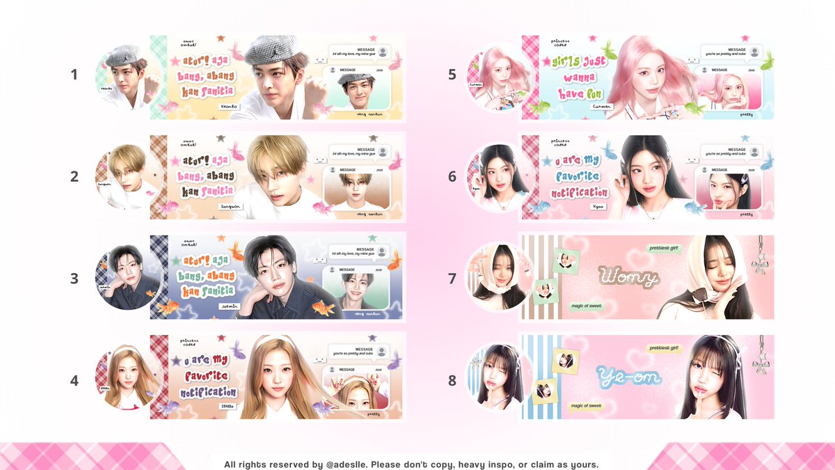 ❛ Adelle! layout  tweet media