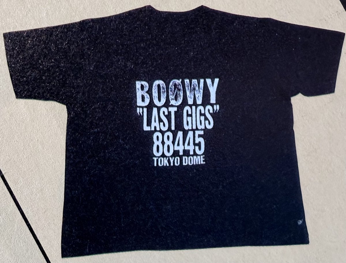 BOØWY LAST GIGS タンクトップ 1988年4月東京ドーム購入 BOØWY LAST GIGS 東京ドーム （1988年4月4日、5日）