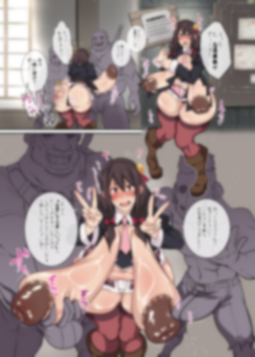 skebで描きました ゆんゆんが友達募集してるところへ怪しい男達が身体目当てにやってきて、ゆんゆんは純粋に友達が出来たとよろこんで『友達がする楽しいコト』をしに町外れに消えていくシーンです 