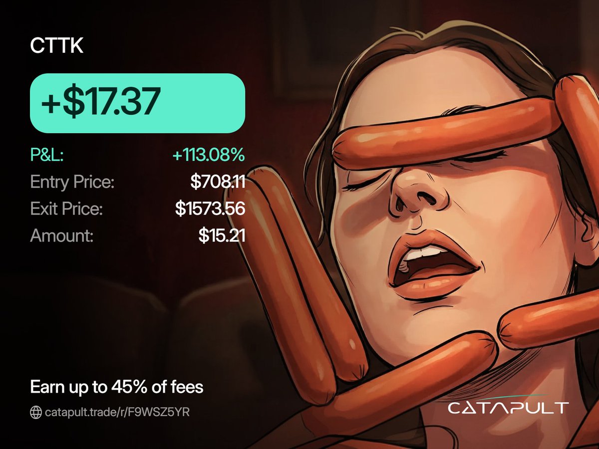 Nice price action on <a href="/letsCatapult/">Catapult</a>

catapult.trade/r/F9WSZ5YR