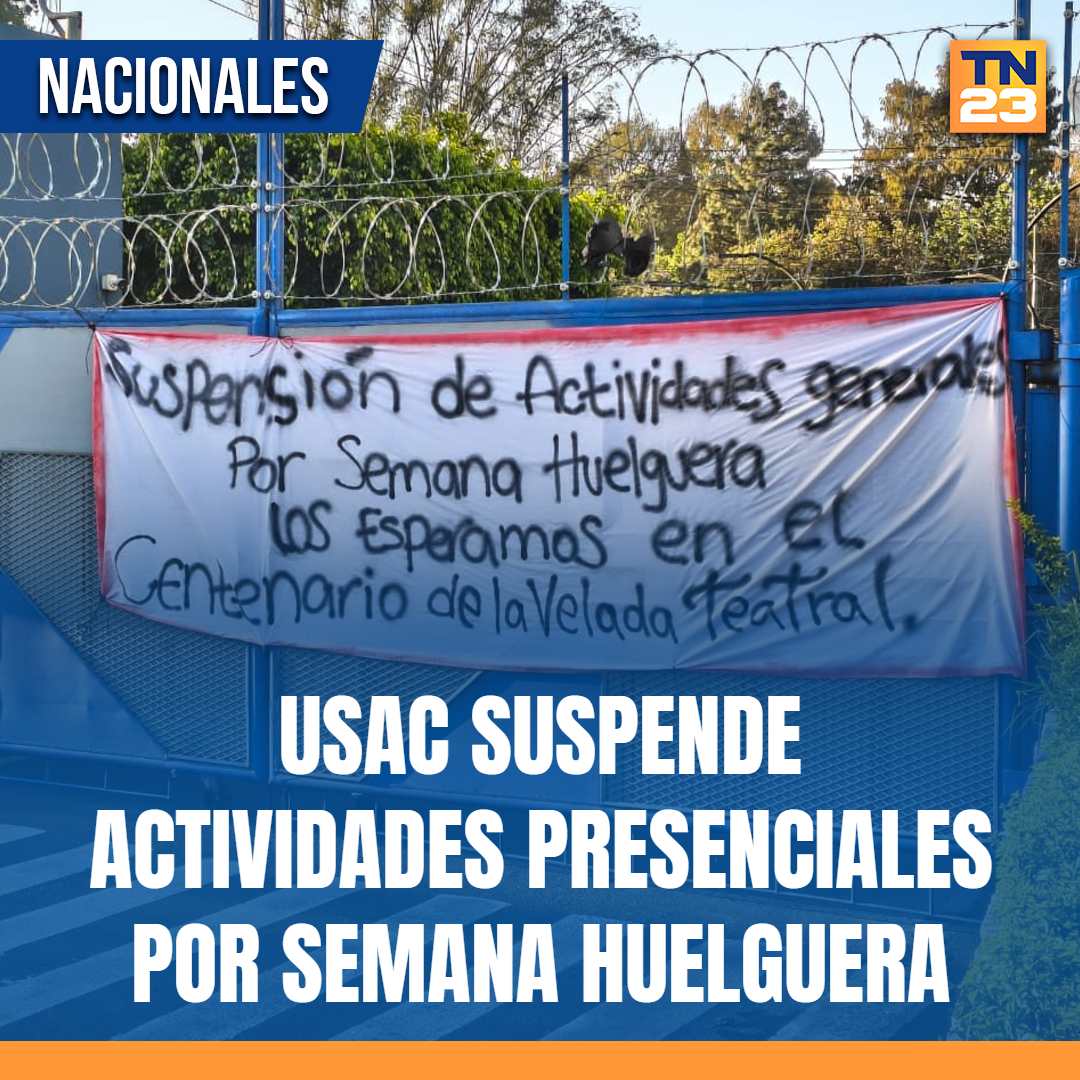 TN23NOTICIAS's tweet photo. #USAC #suspende #actividades #presenciales por #semana #huelguera ➡ https://t.co/niOtRWd44s https://t.co/dB2efvl4xp