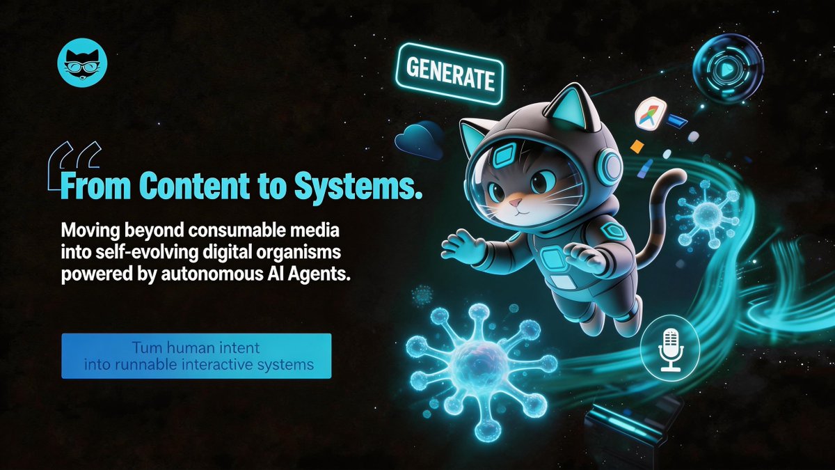 KyuzosFriends's tweet image. Stop coding and start describing. The KO 2.0 generative interaction engine turns natural language into fully operational digital systems instantly. 

Just follow the loop: Describe ➡️ Generate ➡️ Run.
#NoCode #GenerativeAI #KyuzosFriends #Innovation