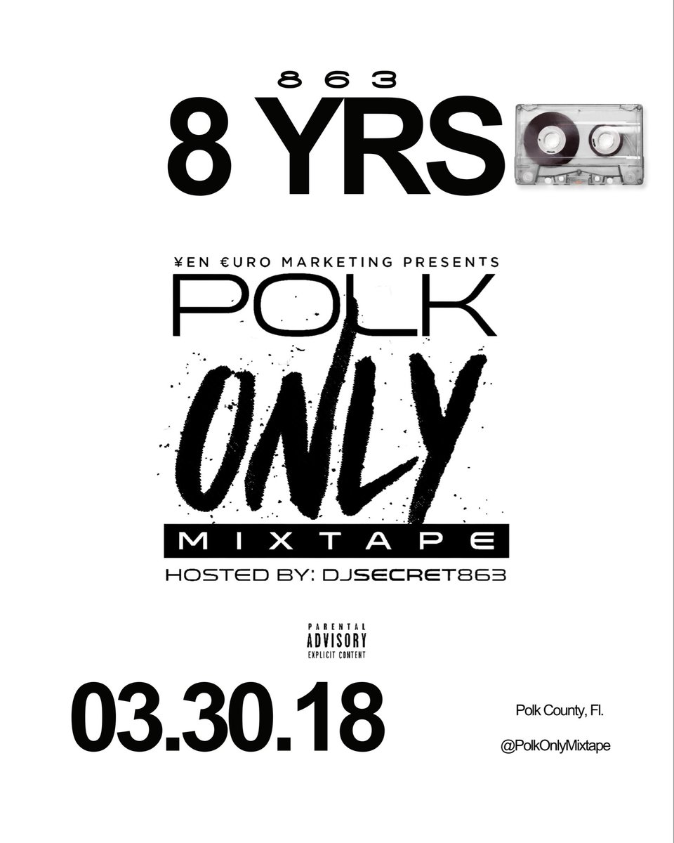 polkonlymixtape's tweet photo. 8 Year Anniversary 
03•30•18
#PolkOnlyMixtape 

#Streaming #Digitally
#DigitalStreamingPlatform 
#Digital https://t.co/rHFOUd9HkZ