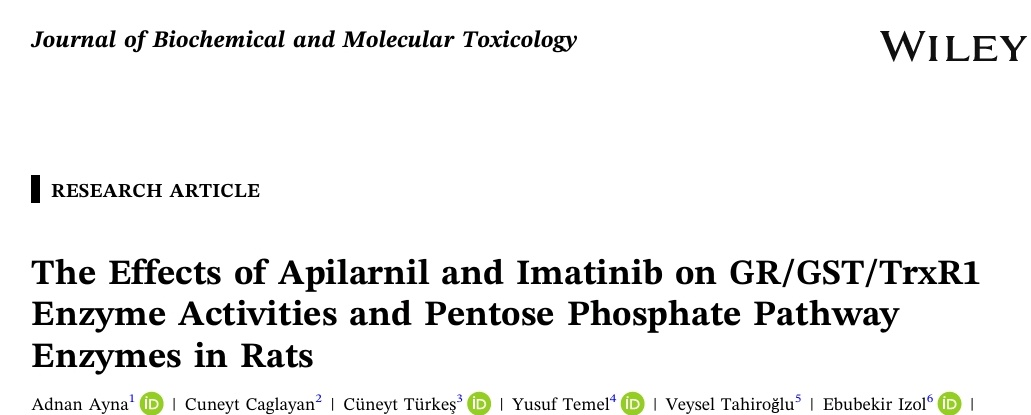 Elhamdulillah. Erkek arı larvası (Apilarnil) ile ilgili ratlarda yapılan önemli bir çalışmamız SCI, Q2 dergide yayımlandı. Emeği geçen bilim insanlarına teşekkür ederim. Hayırlı olsun. Üniversitemizi ve ülkemizi uluslararası bilim dünyasında temsil etmenin mutluluğunu yaşıyoruz.