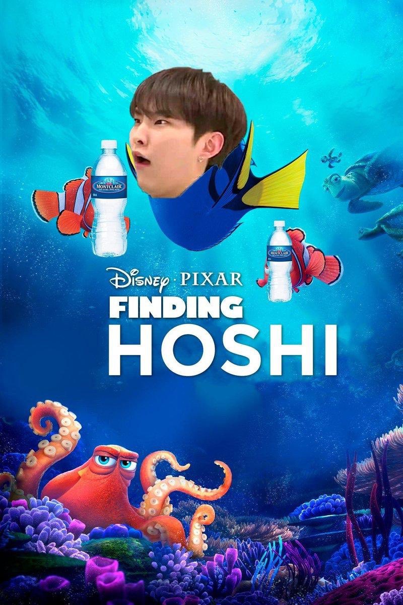 sweetywonwoo_'s tweet photo. when hoshi went missing during his mc-ing appearance at KCON LA because he was thirsty. so carats started trending #FindingHoshi on twt and it went worldwide. this stressed the hell outta staffs ๐ https://t.co/l97JdleMPt