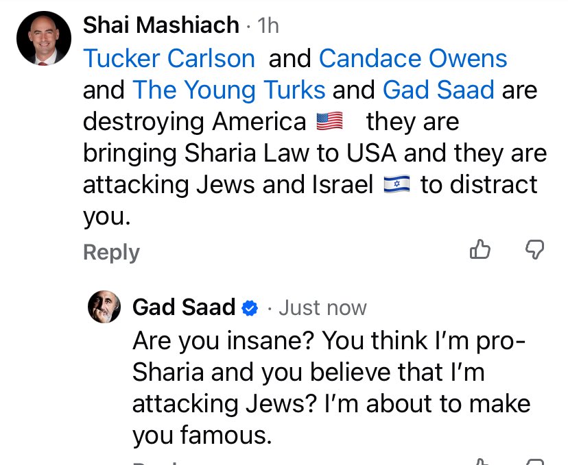 Gad Saad tweet media