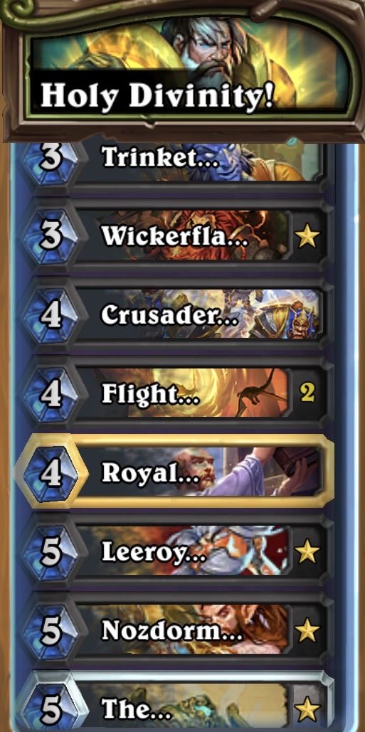 SirCooky's tweet photo. 🏴☠️😇 March 2026 Wild Legend - ‘Holy Divinity’ 😇🏴☠️
Started as a Divinie Shield & 1 health deck in Feb 26 w/ Salhet’s Pride & Steward of Darkshire, then moved to a dragon package, which peaked D2.
Flight Maneuvers & new Nozdormu have been huge!
#HSWild #WildHS #Hearthstone https://t.co/QeI0OI656D