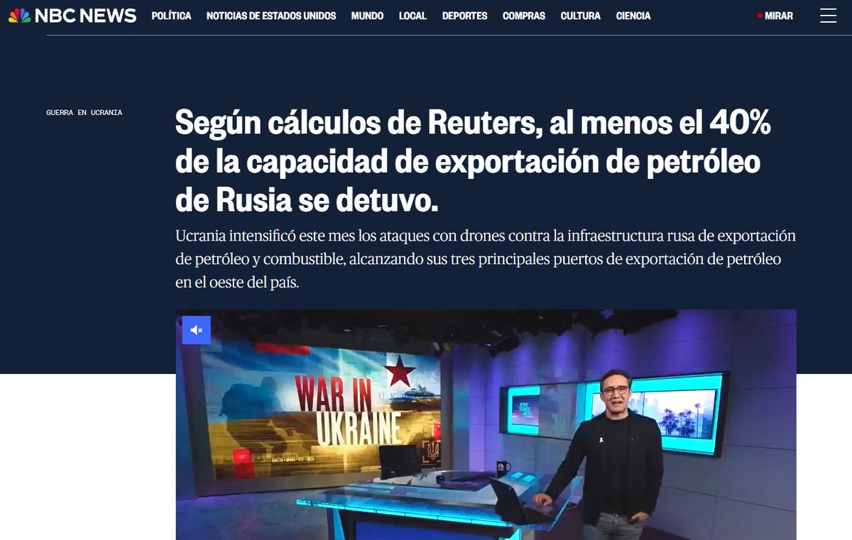 En los últimos ataques, Ucrania frenó el 40% de las exportaciones de petróleo de Rusia, la proporción mas alta desde el inicio de la guerra
Todos los cálculos de ganancias extraordinarias por el aumento del precio del barril de crudo y la suspensión de sanciones de EEUU, se
