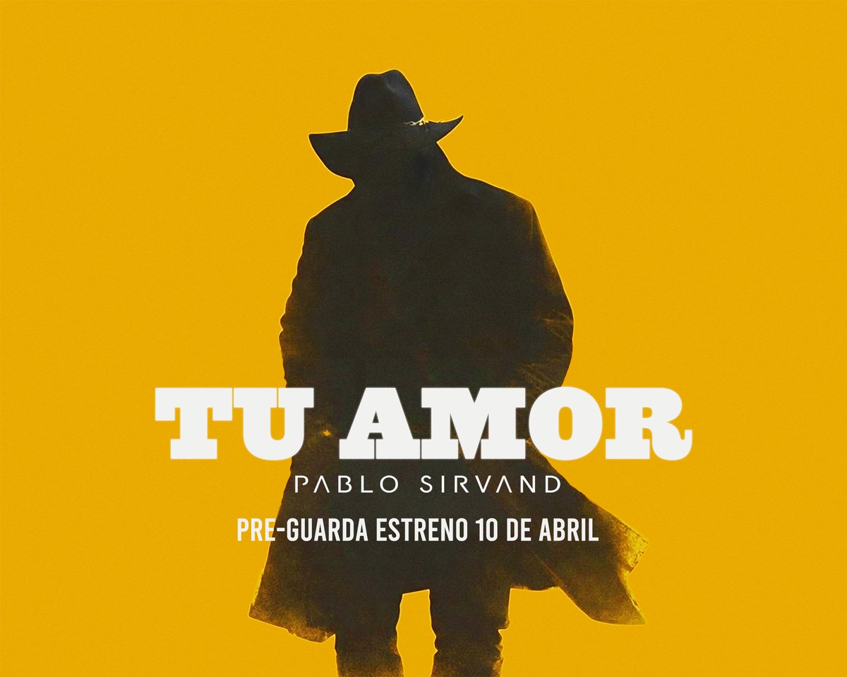 pablosirvand's tweet photo. Estoy tan contento de que esta canción vea la luz! AMIGOS los invito a Pre guardar para que sean los primeros en escuchar mi nuevo sencillo " Tu amor "
Dale click aquí: 

https://t.co/XwvYqzT0zm https://t.co/tBqXBJxVSt