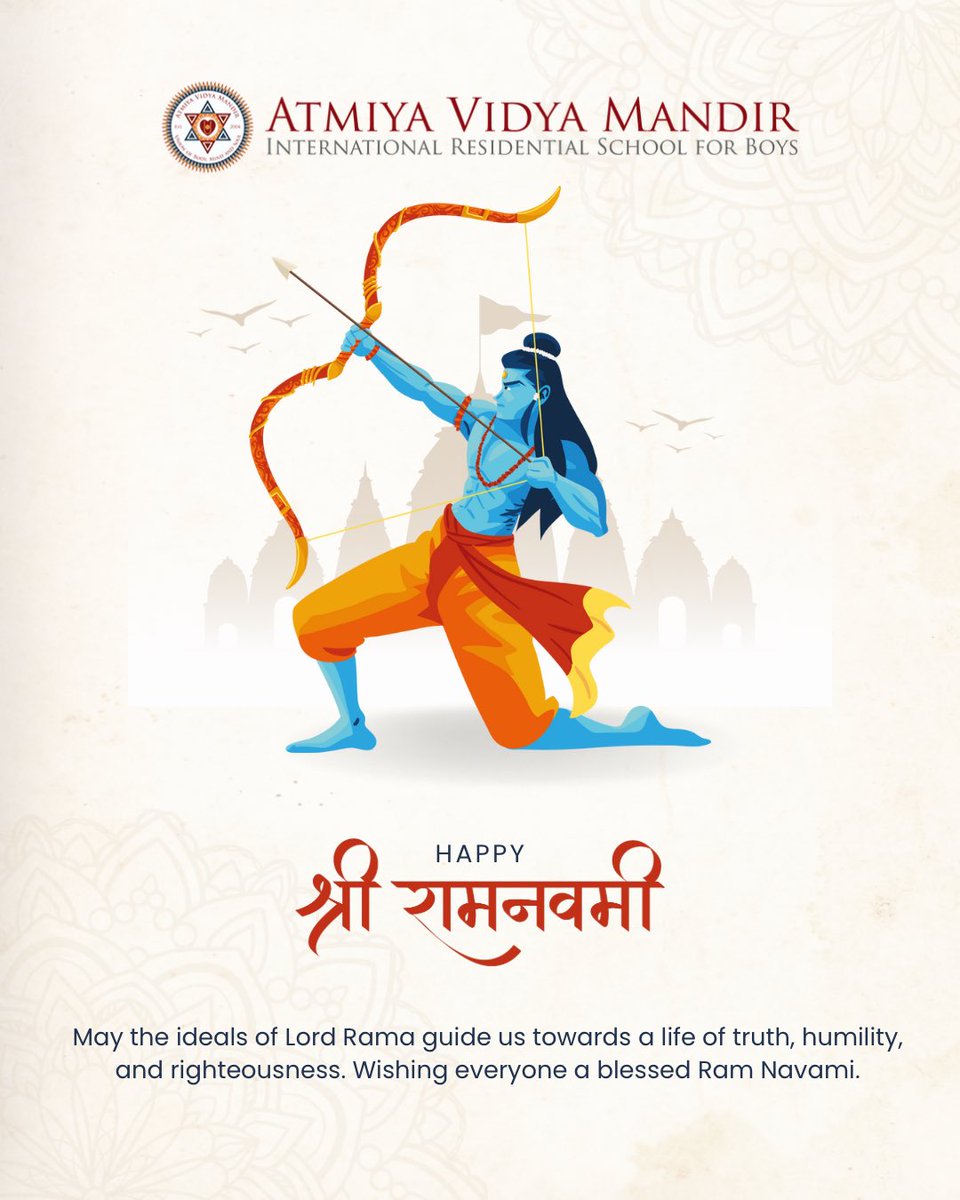 AVMupdates's tweet photo. On this sacred occasion of Ram Navami, may we not just celebrate the birth of Lord Rama, but strive to live His values in our daily lives — with integrity in our actions, compassion in our hearts, and strength in our character. #RamNavami #JaiShriRam https://t.co/S6osxxjXky